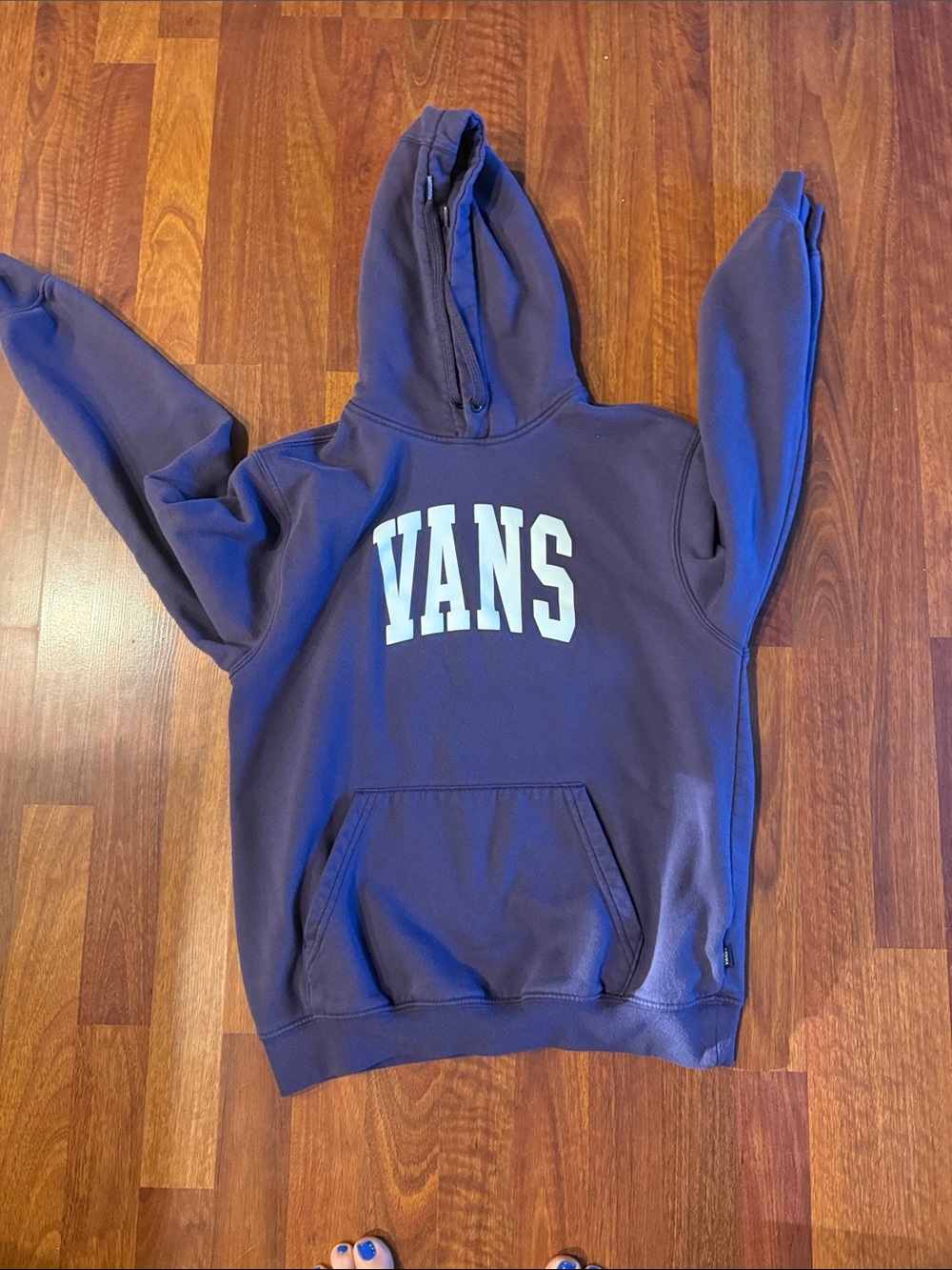 Vans Women's Hooded Sweatshirt Dark Purple - Small